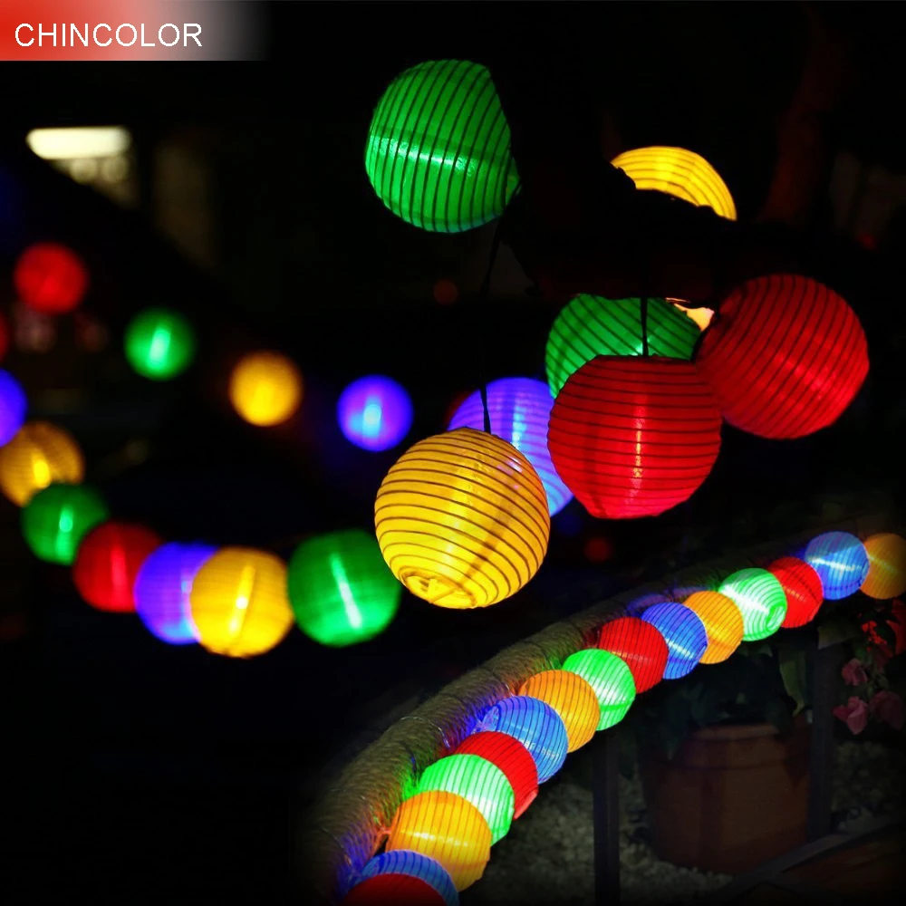 4/5/6 м Праздничные огни Солнечный свет гирлянда фонарь с солнечной панелью