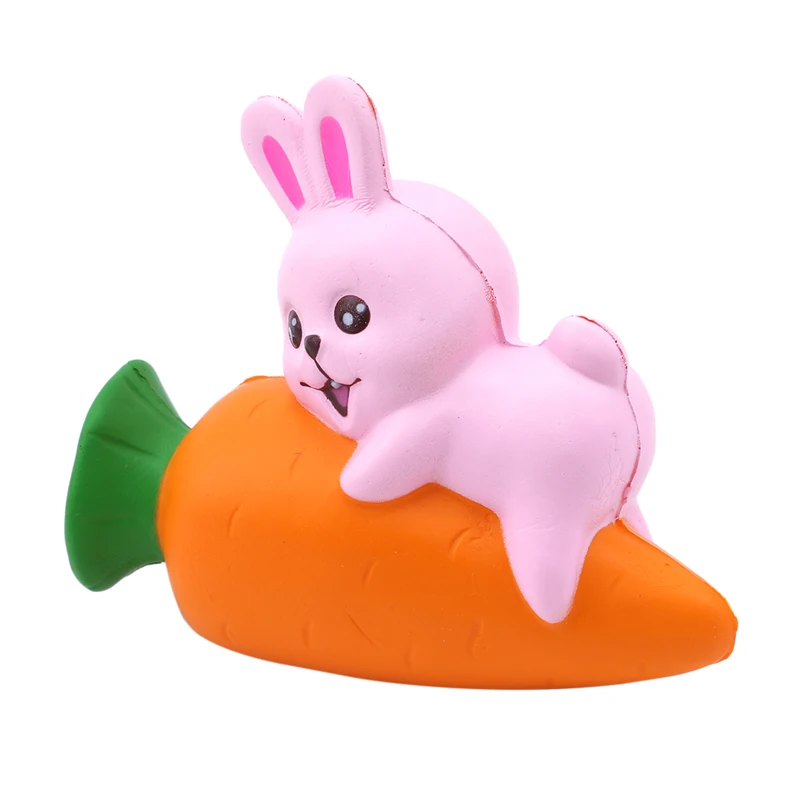 Kawaii Jumbo замедлить рост Squeeze морковь кролик игрушка антистрессовый мяч Забавный