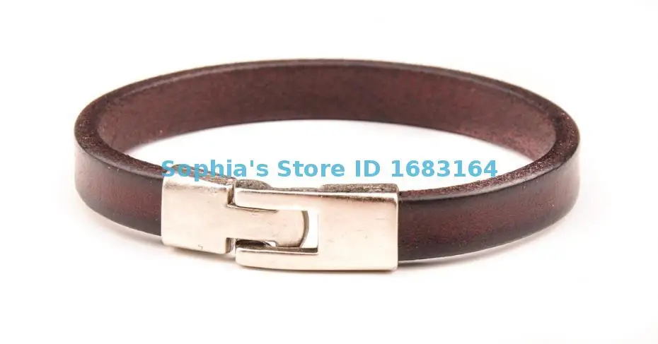 BL08 коричневая Новая мужская Тонкая однотонная кожаная фотобумага Новинка|bracelet