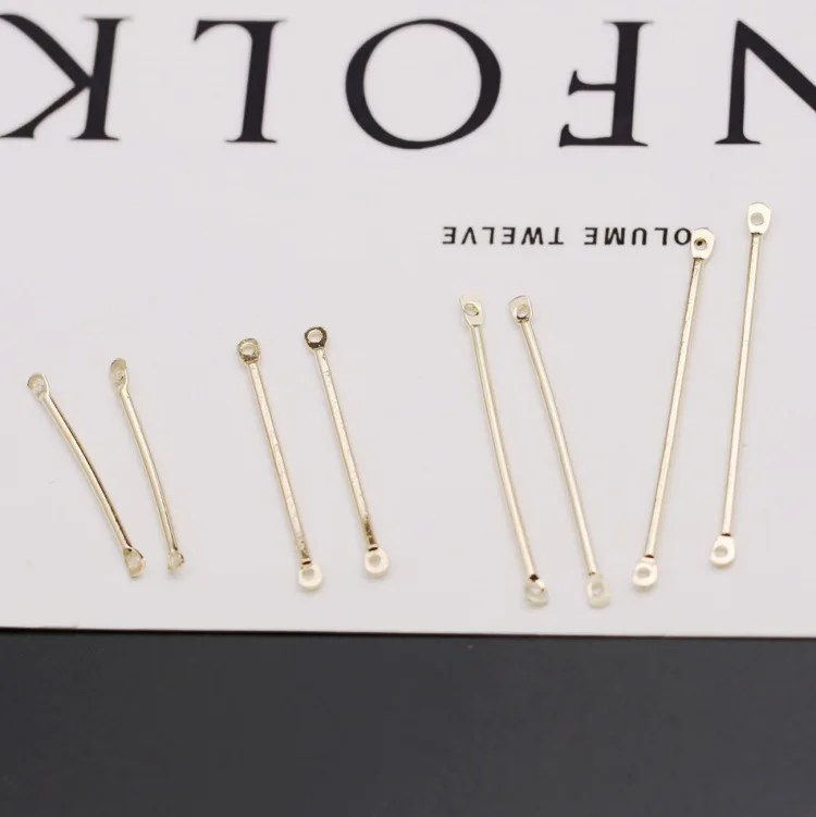 2019 500 Pcs zinc alloy connector jewelry finding Double hole Hanging rod Earrings Ear Clip Hook making accessories | Украшения и