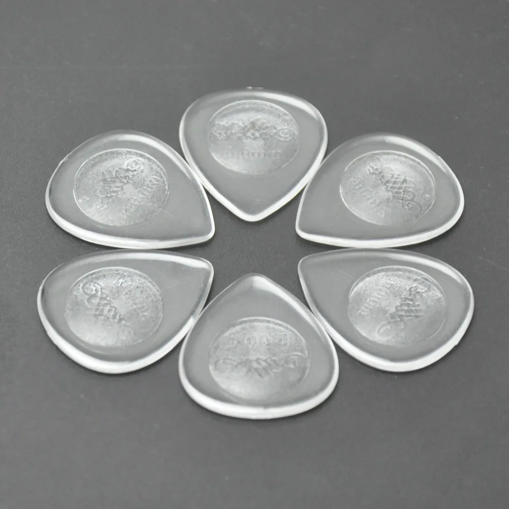 100pcs Alice Heavy 2mm Teardrop Waterdrop Clear Guitar Picks Plectrums With Box For Electric Guitar Jazz
