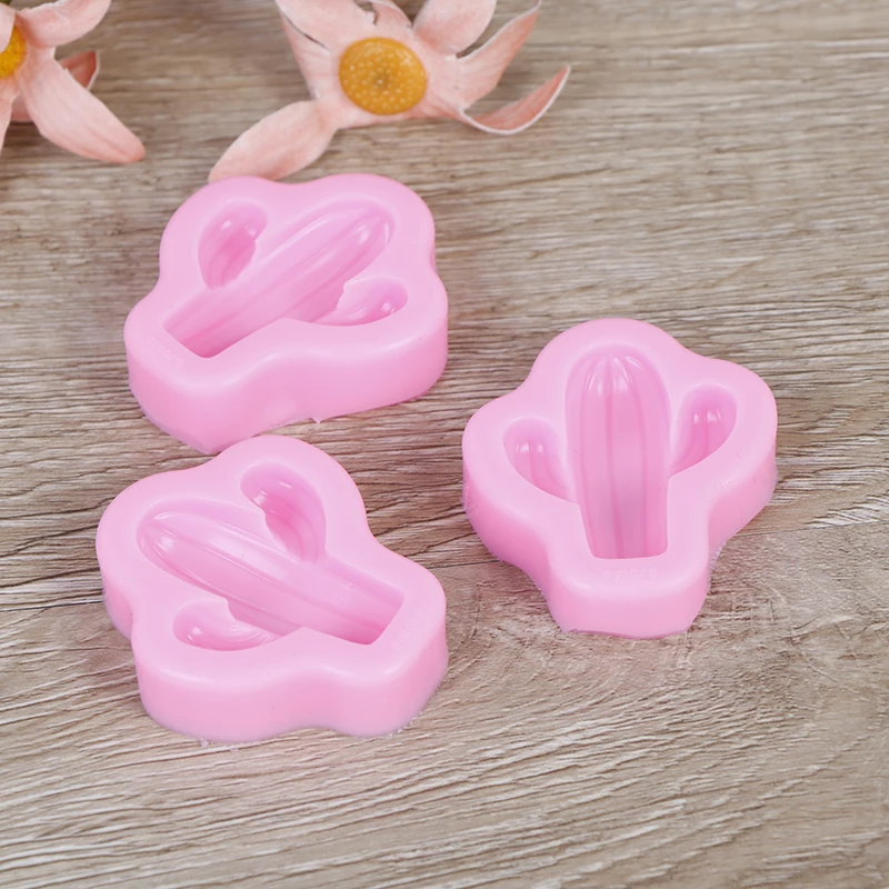 1 шт. розовый кактус Форма Fondant (сахарная) торт силиконовые формы для