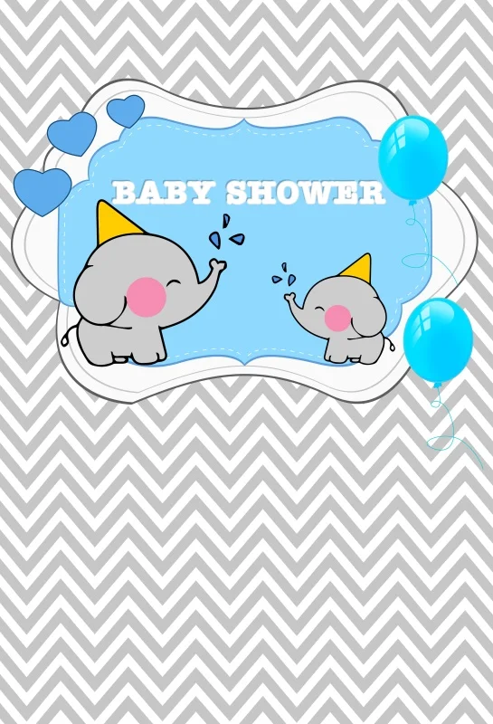 Laeacco Elephant Baby Shower Newborn Party Chevrons Stripes Photo Backdrops Photographic Backgrounds Photocall For Studio | Электроника