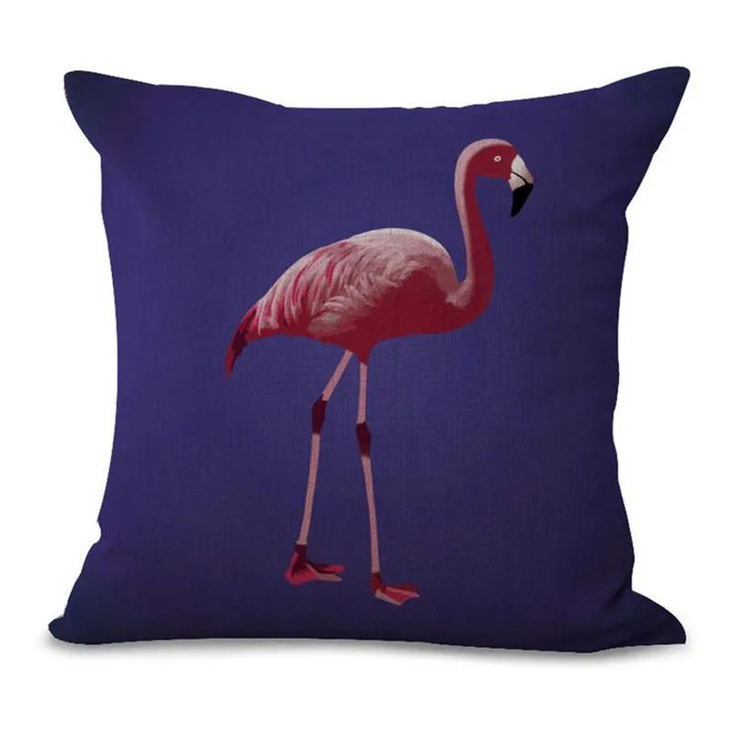 Хлопковые наволочки в стиле ретро с принтом фламинго наволочка для диванной