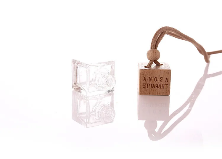 10 шт./лот автомобильная квадратная стеклянная бутылка для духов подвесная парфюм