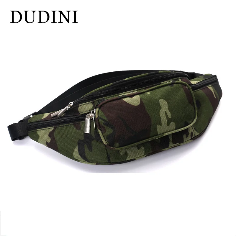 Dudini корейский косой талии карманы для отдыха камуфляж поясная сумка рогатки