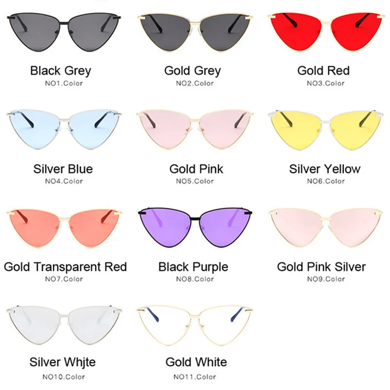 Женские солнцезащитные очки в стиле ретро с кошачьим глазом Lunette de Soleil Femme