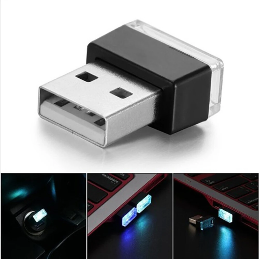 Светодиодный ночсветильник с питанием от USB лампа для салона автомобиля ножная Kia