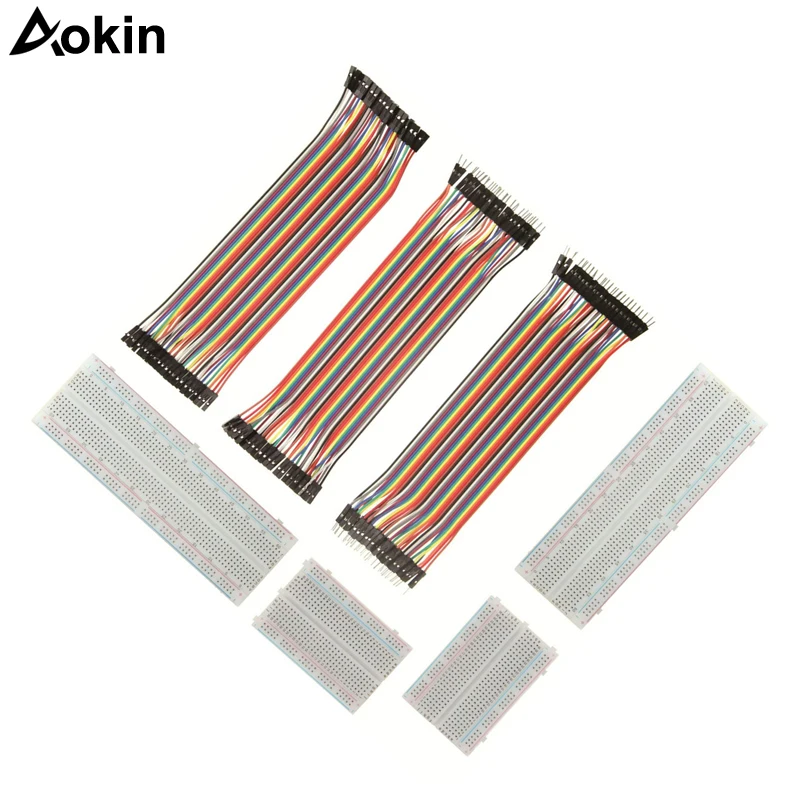Макетная плата паяльные джамперные кабели 400/830 Pin PCB Board Dupont Jumper провода для Arduino |