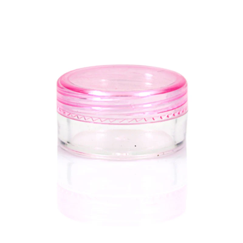Pink5pcs Косметическая сумка для хранения косметики банку 5 шт./компл. на круглые бутылки с точечной фиксацией коробка прозрачный Портативный 10 шт./компл. макияж крем Пластик нейл-арта - Цвет: Pink5pcs