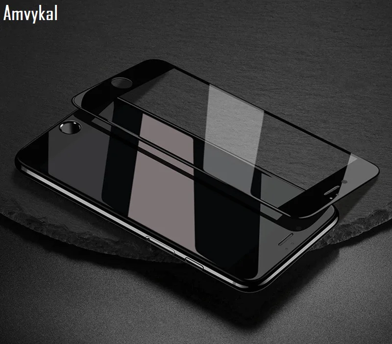 Amvykal для iPhone XR X XS Max 6 7 8 Plus 10D полное покрытие пленка на защитное стекло 10D полное покрытие закаленное стекло протектор экрана