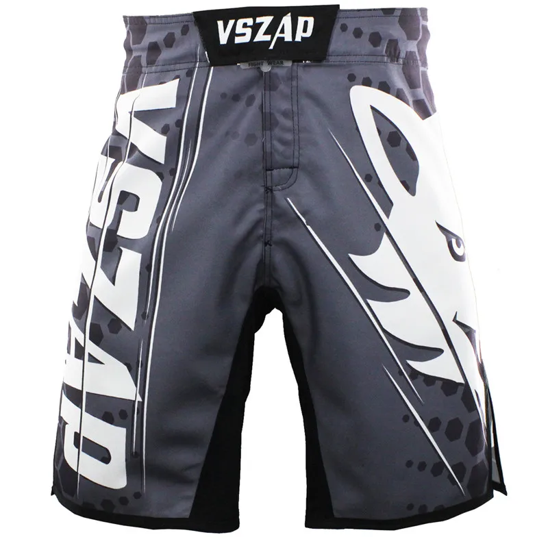 VSZAP Wolf Kick Camouflage боксерские шорты мужские быстросохнущие дышащие шорты для борьбы с каратэ Kick Boxing MMA Muay Thai