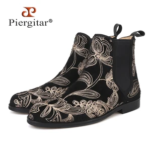 Новинка 2021, мужские ботинки челси ручной работы Piergitar в классическом стиле, мужские повседневные ботинки из конского волоса, идеально подходят для весны и осени