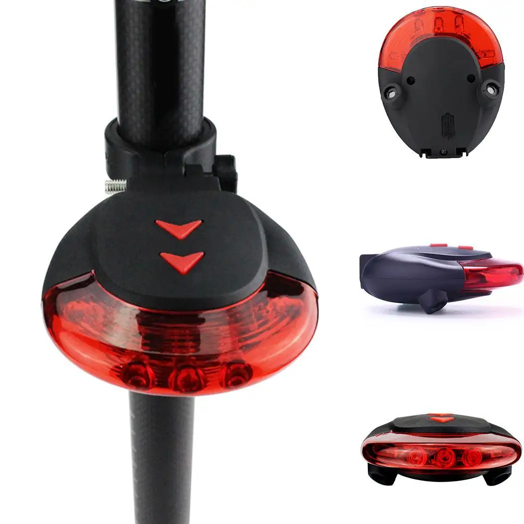 Лазерная светодиодная проекция велосипедная сигнальная лампа Встроенная