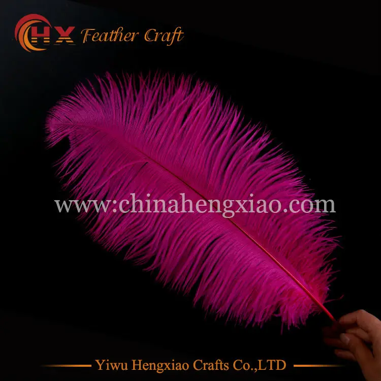 Жесткая Удочка 10 шт./лот натуральный ярко розовый страусиный пух 15 75 см/6 30 дюймов