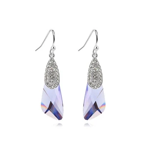 Модные изысканные серьги с кристаллами Swarovski для женщин, высокое качество, вечерние серьги-капли, свадебные ювелирные изделия
