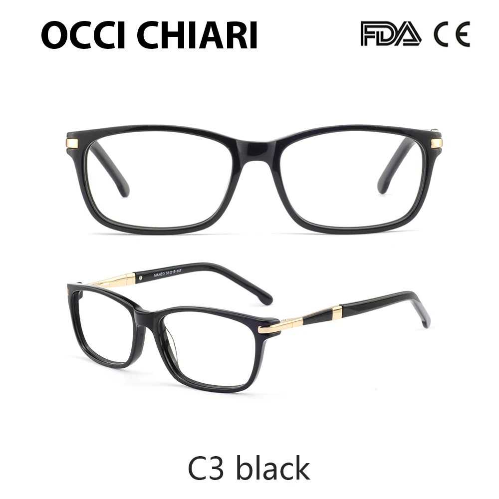 OCCI CHIARI, оптические очки, оправа, модные очки, итальянский дизайн, для женщин, фирменный дизайн, линзы по рецепту, медицинские, MANZO - Цвет оправы: C3 black