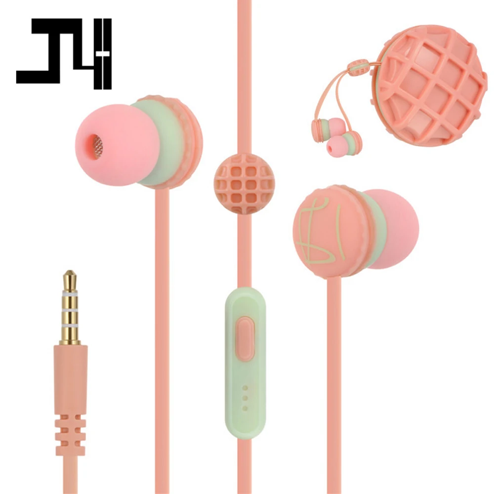 Прекрасный сладкий Пончик стерео музыкальные наушники с микрофоном Kawaii