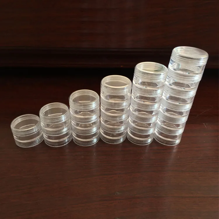 Высококачественная пластиковая банка для образцов чехол ювелирных изделий