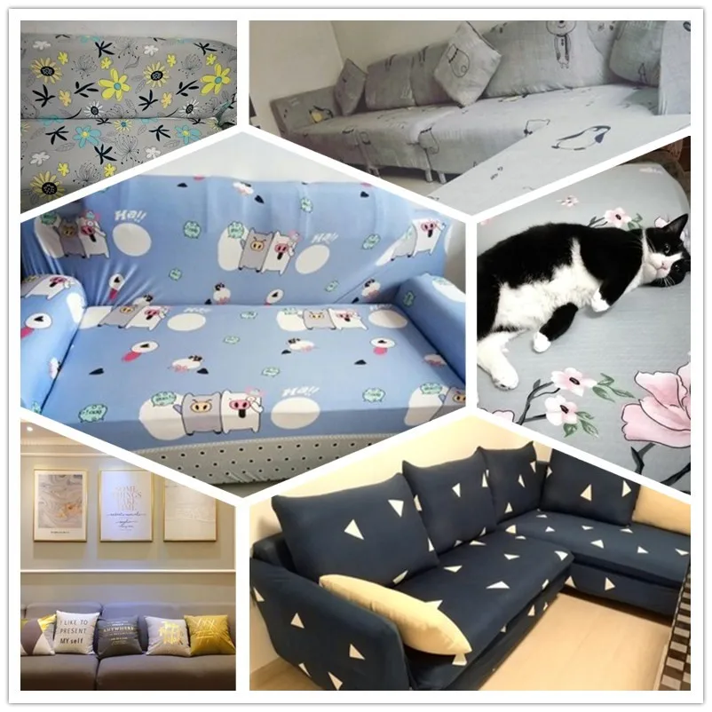 Растягивающийся эластичный тканевый чехол секционный угловой диван Чехлы