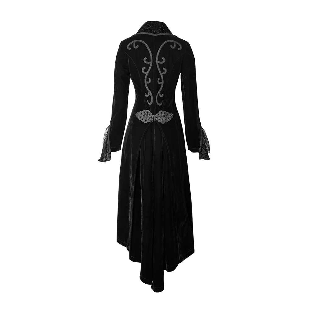 New Punk Rave Fashion Black gothic jacket Rock cosplay Kera Steampunk women Coat y658