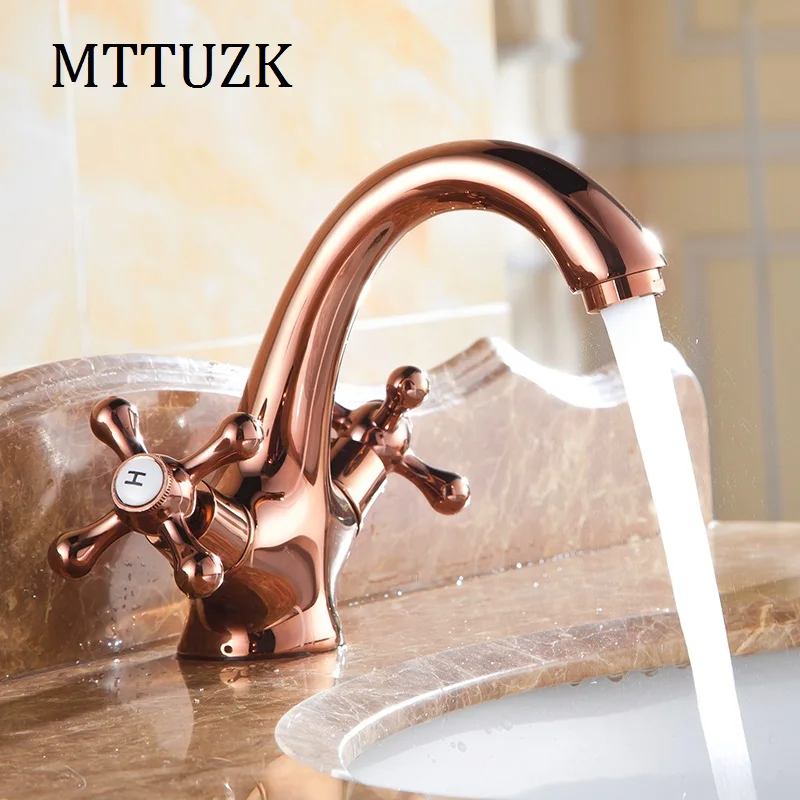 MTTUZK Европейский с длинным горлом розовое золото латунь устанавливаемый на