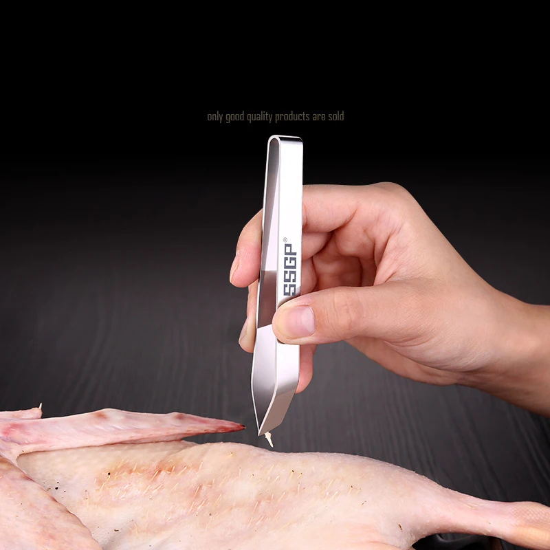 SSGP кухонные щипцы из нержавеющей стали для вытягивания волос свинья курицы утки