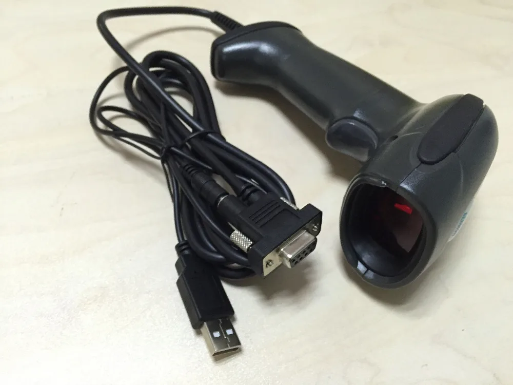 Авто Сенсор промышленных POS лазерный ручной сканер штрих кода RS232 Интерфейс 1D