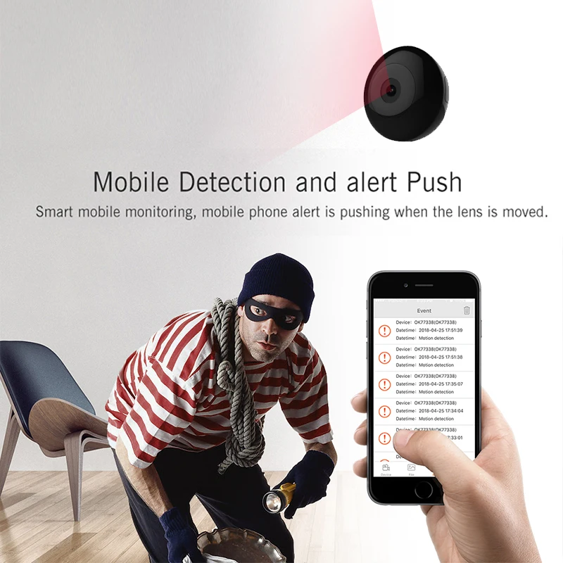 Wi-Fi мини-камера HD 1080P инфракрасное ночное видение спортивный DV DVR