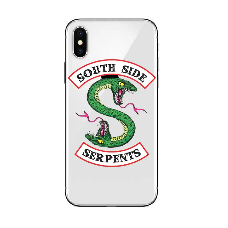 Американский ТВ ривердейл Мягкий силиконовый чехол для iPhone X 6 7 8 plus 5 5S se 6s Southside