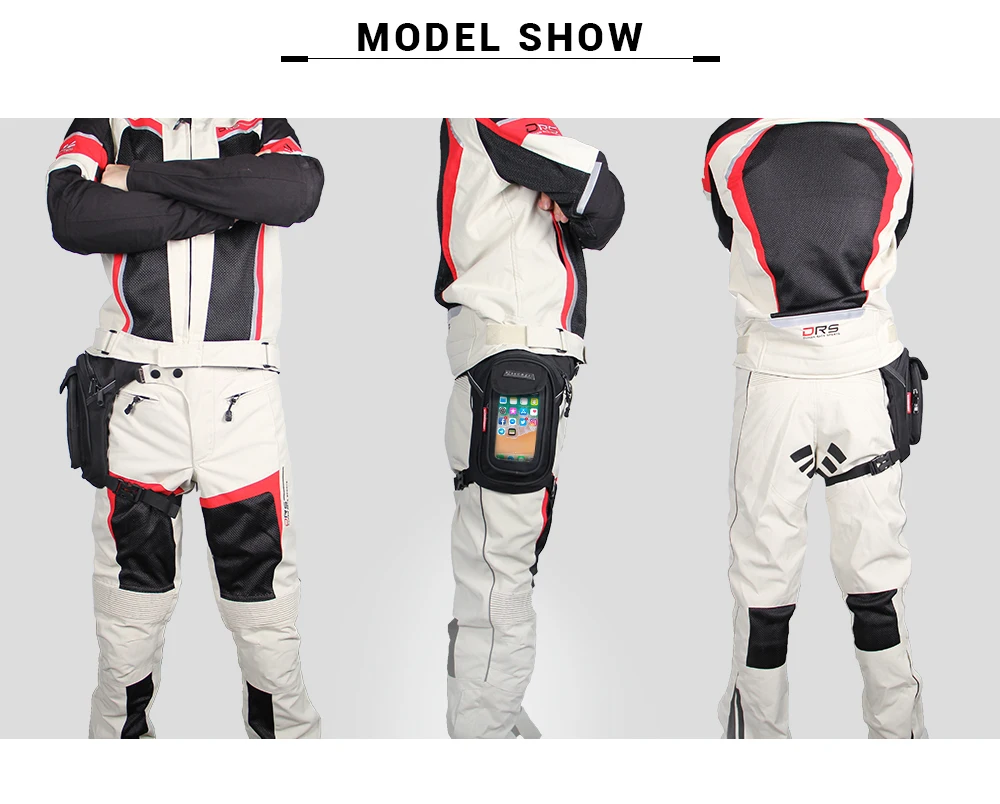 

Cycling Motorcycle Leg Bags Waterproof Motorcycle Tank Bag Punk Waist Leg Bag Motorcycle Saddle Multi-functional Pockets