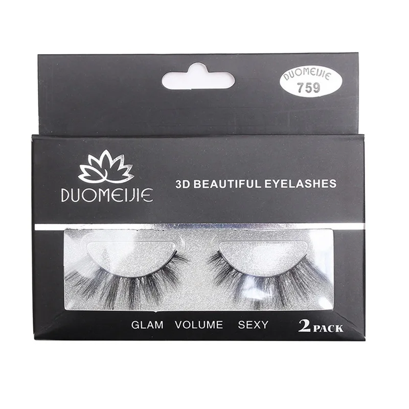 2 пары толстый Набор накладных ресниц натуральные длинные ресницы 3D норковые