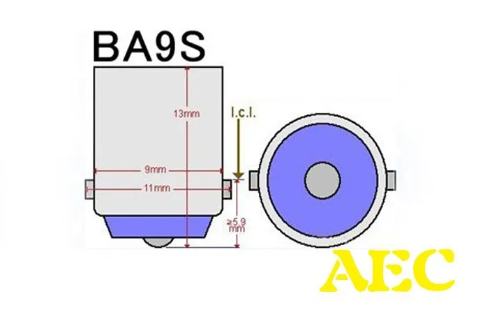 Фото 200 шт. светодиодных ламп BA9S T4W 24V 8 SMD 1206 3020 для грузовиков, 8 светодиодов, автомобильные лампы, индикаторы приборной панели, белые, красные, синие, желтые №4