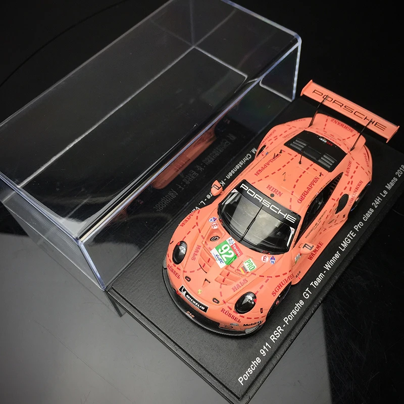 Ограниченное предложение 1/43 супер автомобиль 911 RSR Розовая Свинья Ле Ман модель дома дисплей коллекция мебели