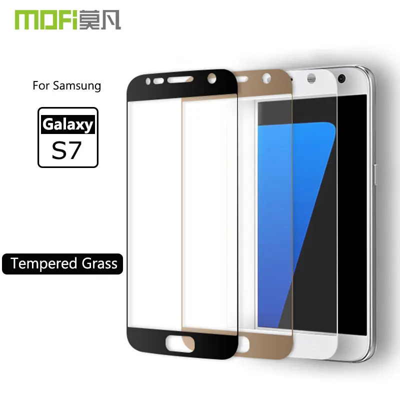 MOFI стекло для Samsung Galaxy S7 закаленное полное покрытие защита экрана Оригинальная