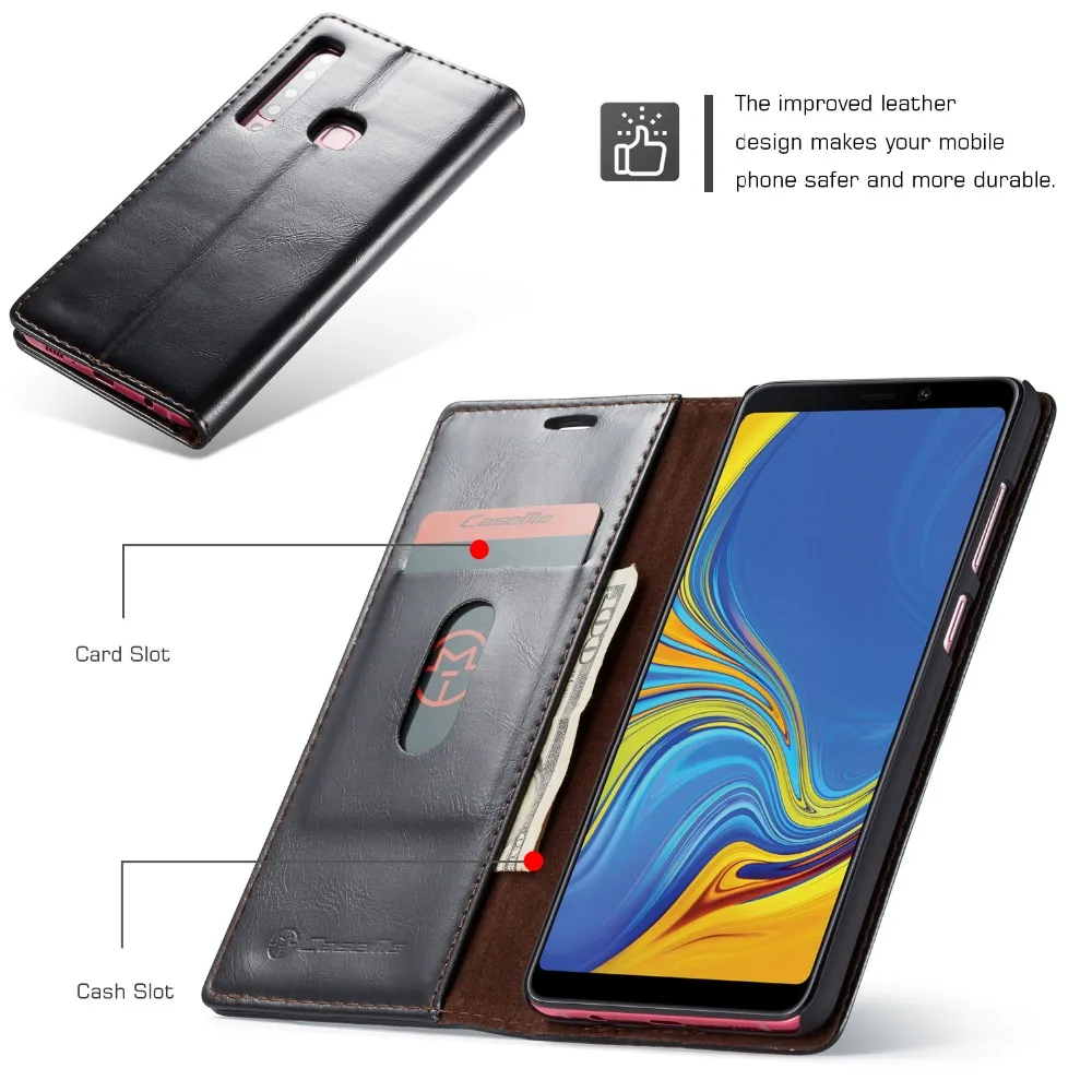 Для samsung Galaxy A9 чехол для телефона, держатель для телефона, чехол-книжка из искусственной кожи Подставка-кошелек на магните чехол для samsung A9 Galaxy A6 A7 Funda