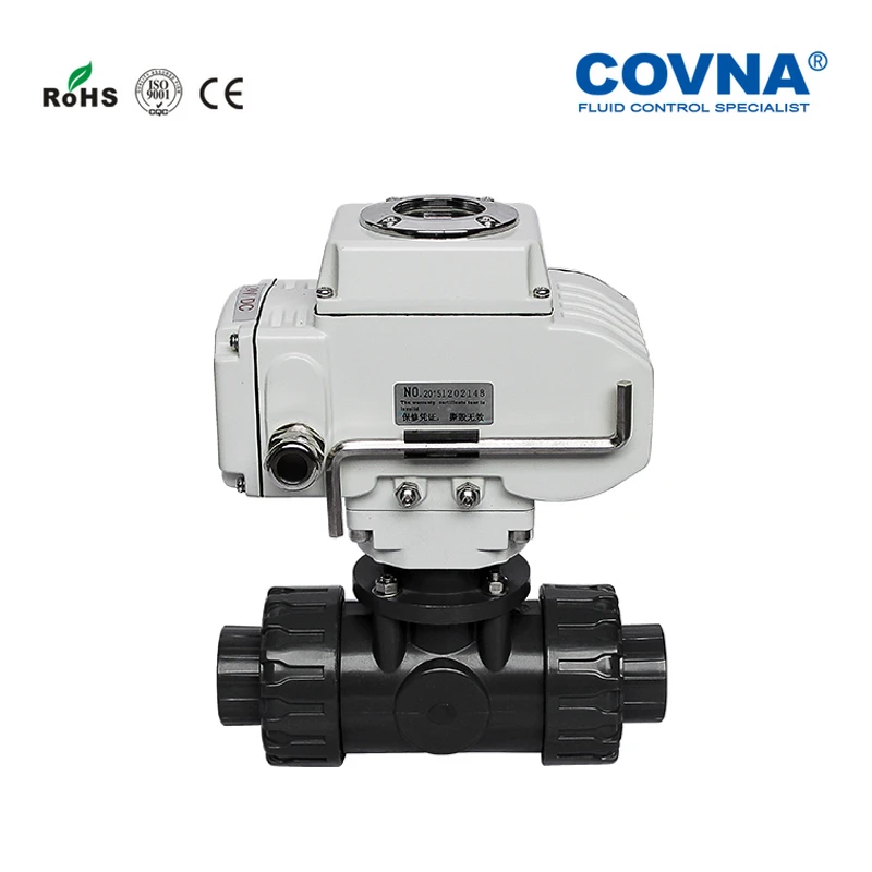 DN25 моторизованный 3 способа UPVC шаровой клапан 3-ходовой ПВХ вкл/выкл Тип |