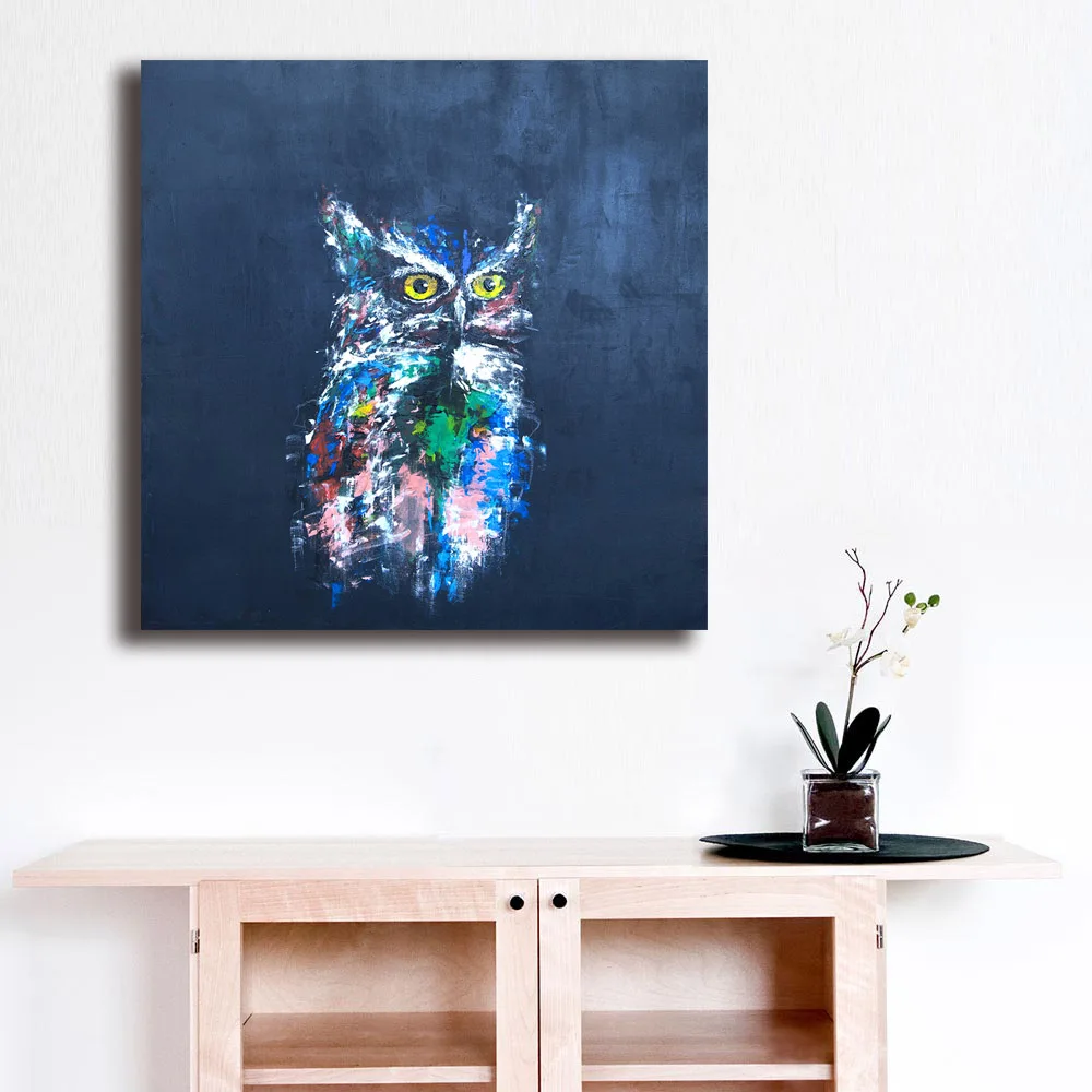 

Large Owl (1) animal Oil Painting Wall Art Picture Paiting Canvas Paints Home Decor Abstract Print Painting Modern Wall Decor
