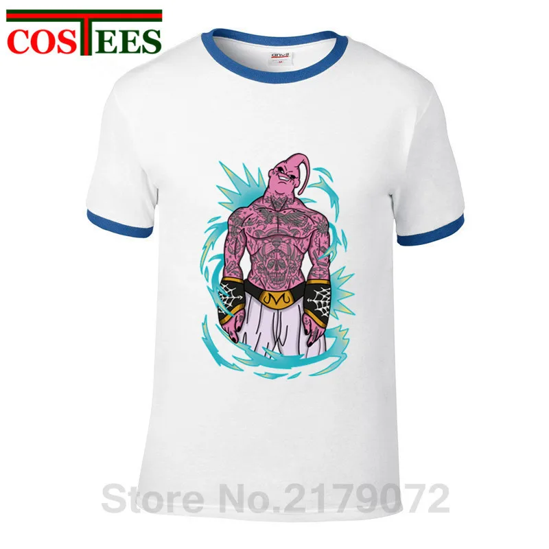 Dragon Ball Z Tattoo Majin Buu футболка на заказ DBZ мультяшная мужская унисекс новая модная