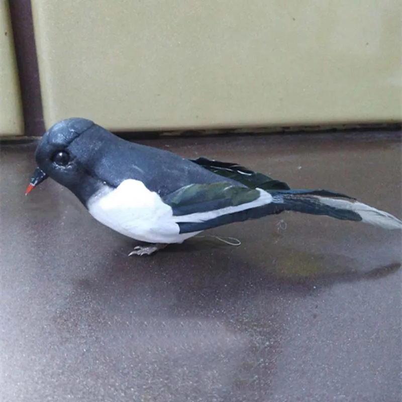 

18*4.5*5CM,6PCS Decorative Bird Artificial Foam Feather Small Magpie With Foot,Craft Birds For Wedding Decoration,Ornament Home