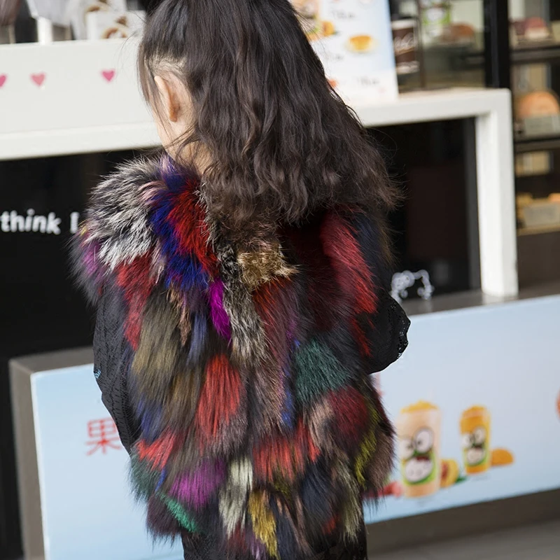 New Luxury Fur Fox Children Really Fashion Color Vest Girls Shorts Quilted | Детская одежда и обувь