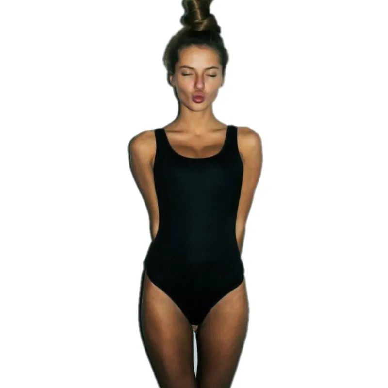 Ciysty 2017 Summer 95% Cotton Women Skinny Sexy Romper Club Jumpsuits Solid Lady combinaison short crop top black white | Женская одежда