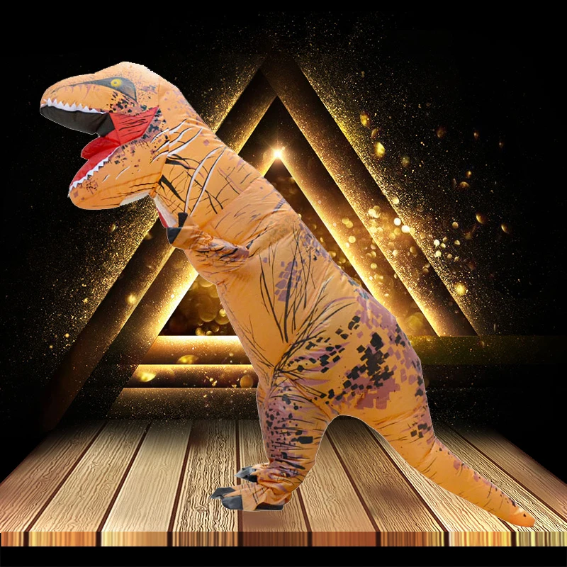 T REX костюм на Хэллоуин динозавра косплей аниме для взрослых тираннозавр надувная