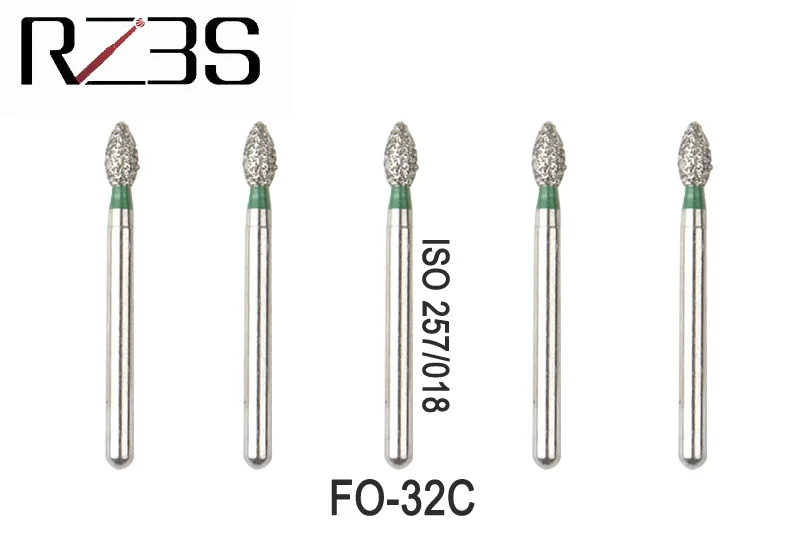 12 шт. стоматологический алмазный бор FG 1 6 мм Клубника/пламя FO 11 21 22 25 27 32 54C 30F 40EF 41EF