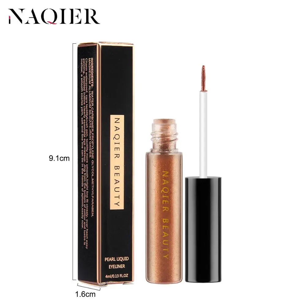 Подводка для глаз NAQIER блестящая подводка водостойкая жидкая блестящие тени век