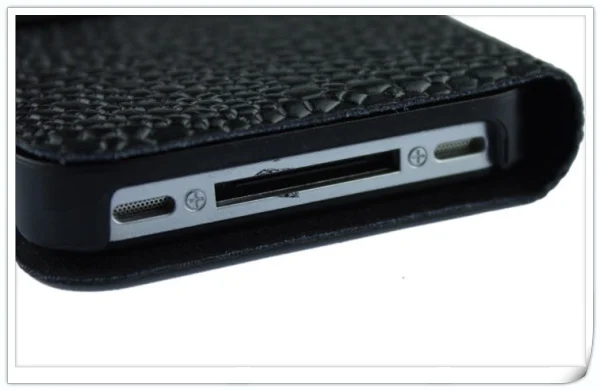Hot selling Genuine Leather case protective cover mobile phone shell accessories For iPhone 4 4S with Free shipping |