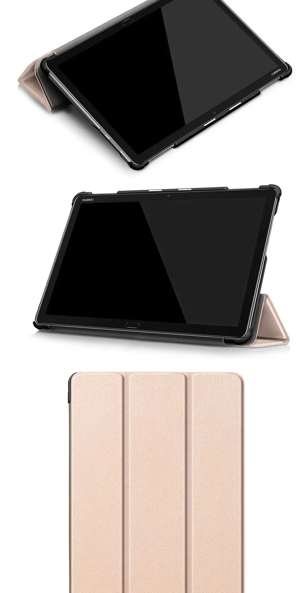 Чехол для Huawei MediaPad M5 Lite 10 BAH2-W19/L09/W09 Ультратонкий чехол-подставка из искусственной кожи для медиа-планшета M5 Lite 10,1"
