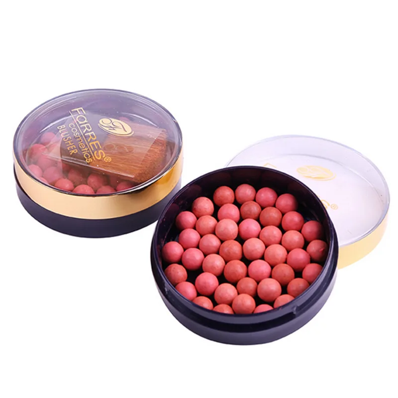 Шариковая Румяна с кисточкой натуральный макияж для лица стойкие румяна жемчуг