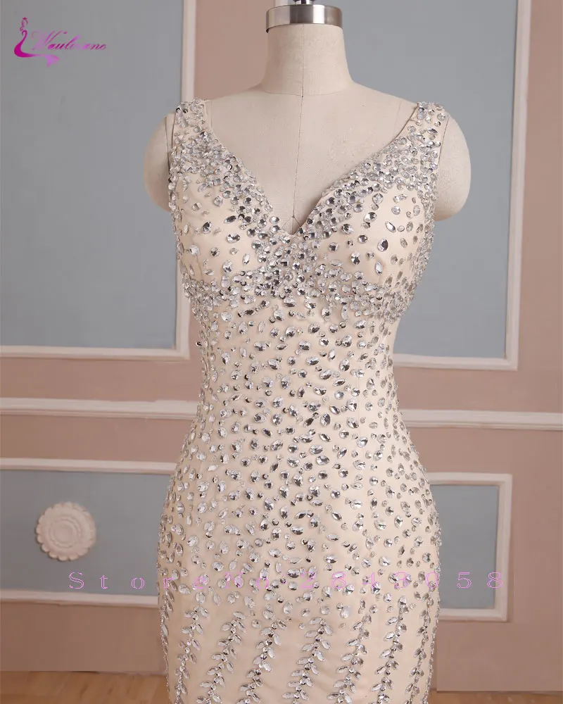 Waulizane очаровательное изящное вечернее платье с бисером и кристаллами Vestido v