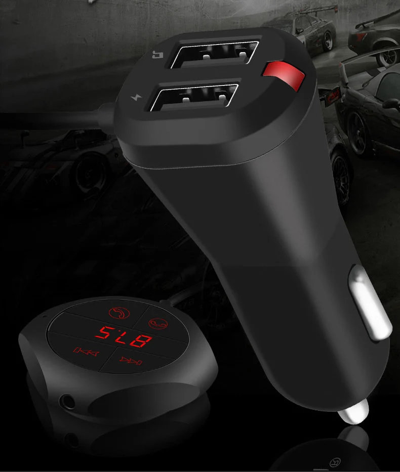 Earldom ET-M17 для использования в автомобиле, зарядное устройство USB для сотового телефона, bluetooth-приемник, адаптер, поддержка громкой связи, MP3, SD карта, fm-радио